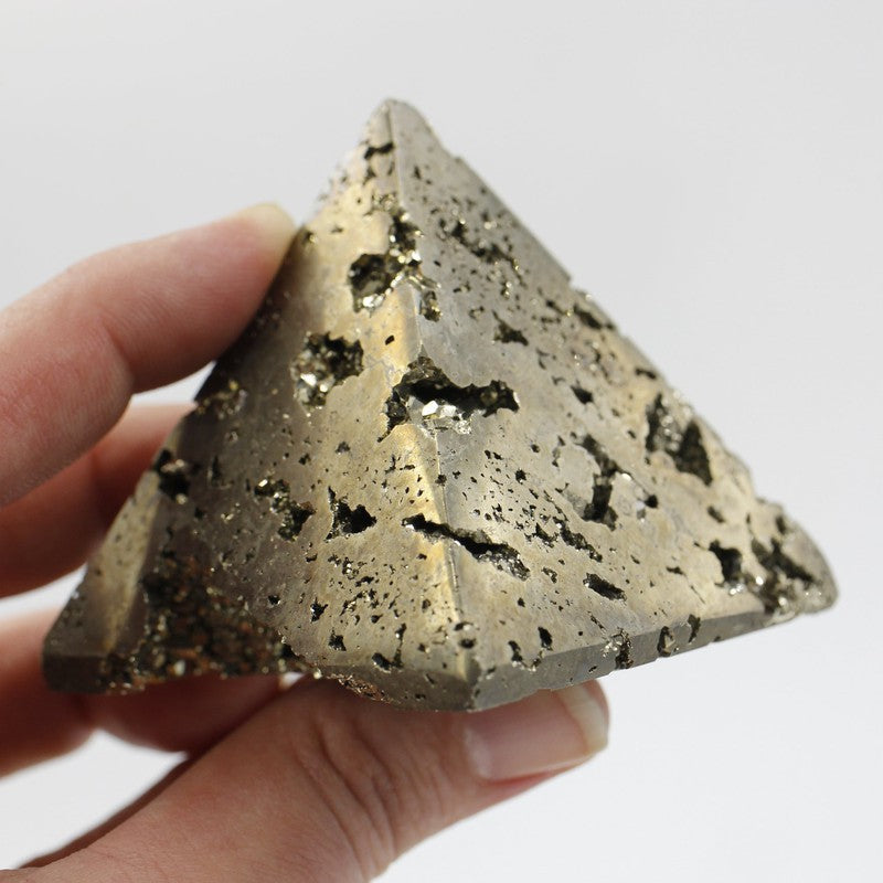 Half Polished Pyrite Pyramids || Protection || Peru-Nature's Treasures
