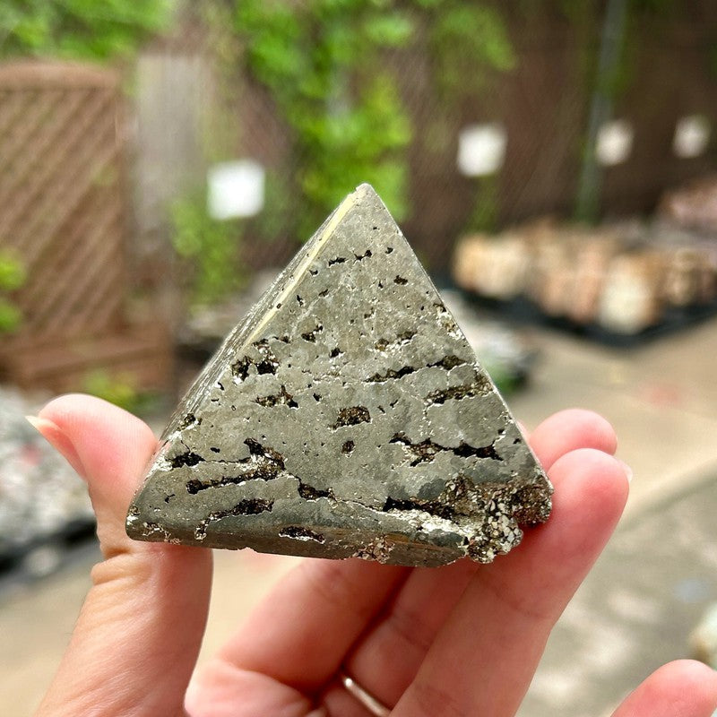 Half Polished Pyrite Pyramids || Trunk Show 2024-Nature's Treasures