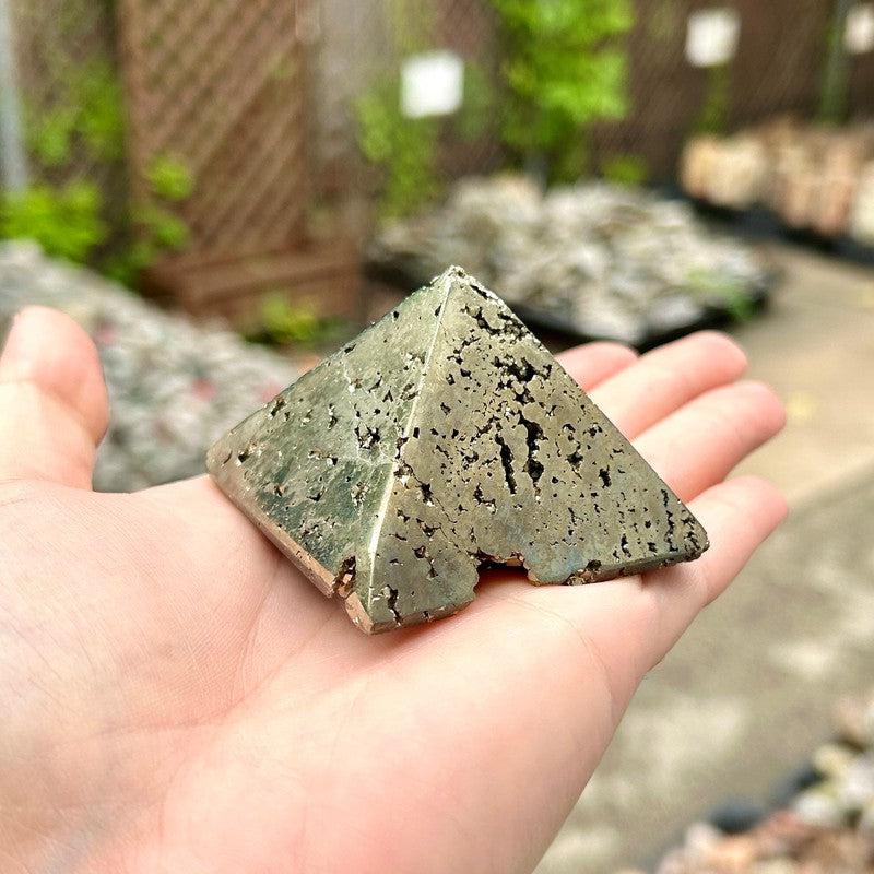 Half Polished Pyrite Pyramids || Trunk Show 2024-Nature's Treasures