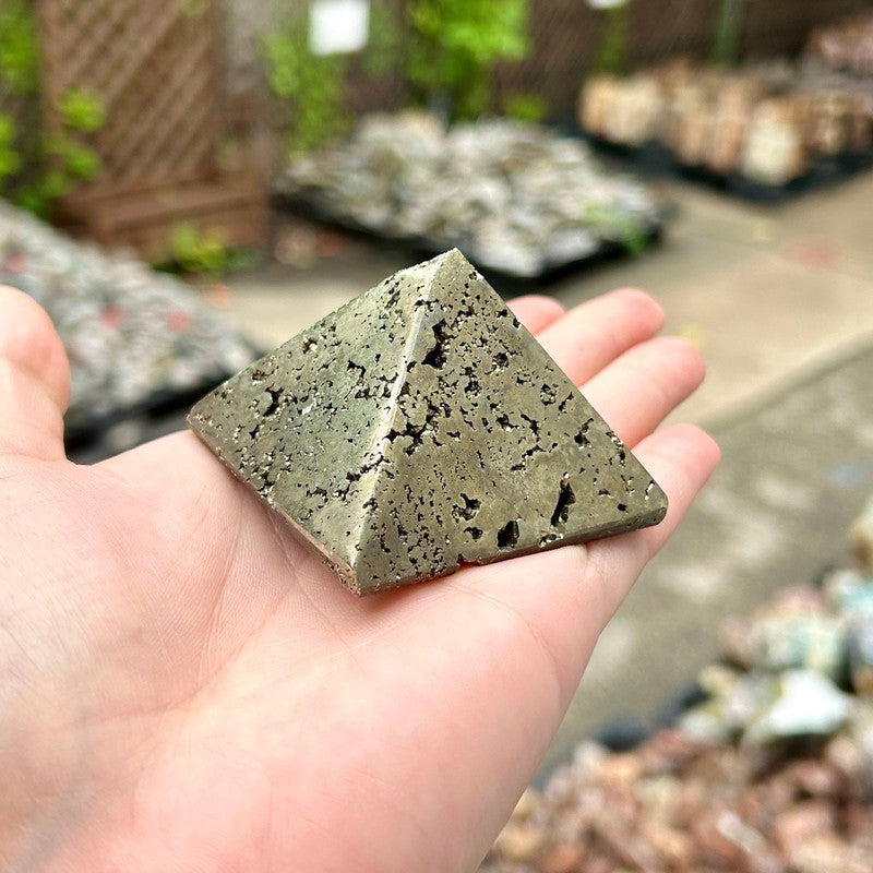 Half Polished Pyrite Pyramids || Trunk Show 2024-Nature's Treasures