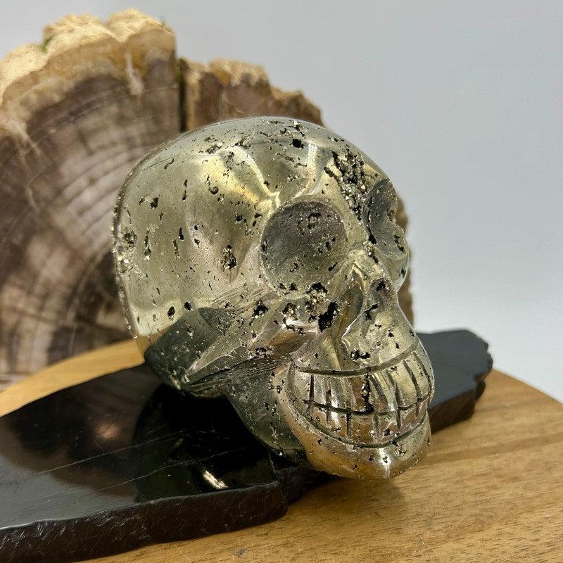 Half Polished Pyrite Skulls || Protection, Abundance || Peru-Nature's Treasures