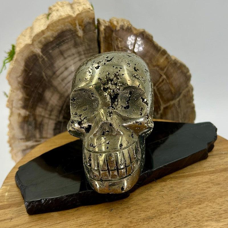 Half Polished Pyrite Skulls || Protection, Abundance || Peru-Nature's Treasures