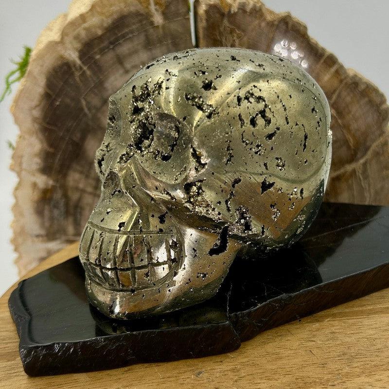 Half Polished Pyrite Skulls || Protection, Abundance || Peru-Nature's Treasures