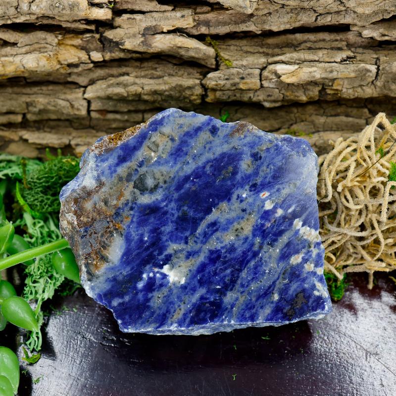 Half Polished Sodalite Slabs || Brazil-Nature's Treasures