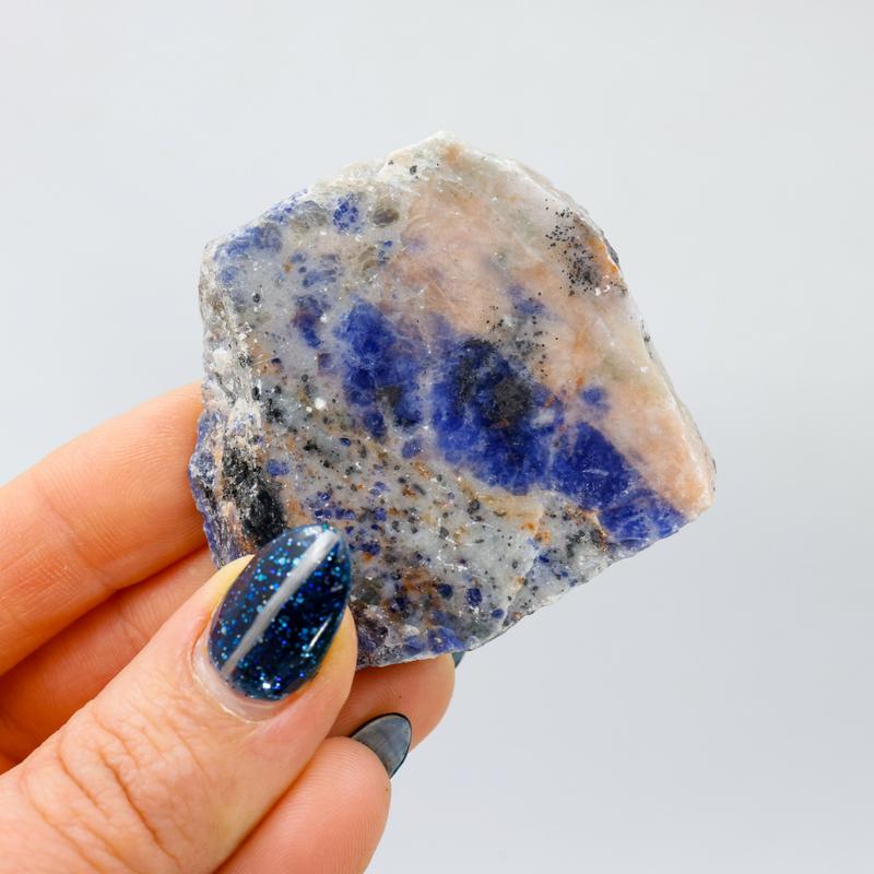 Half Polished Sodalite Slabs || Brazil-Nature's Treasures