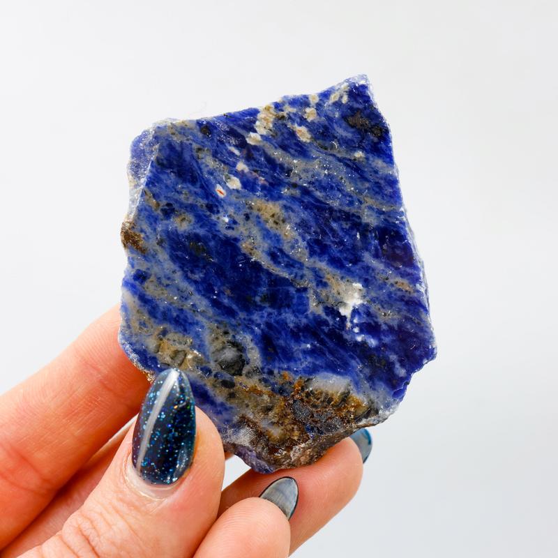 Half Polished Sodalite Slabs || Brazil-Nature's Treasures