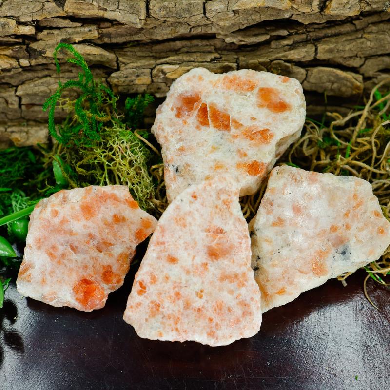 Half Polished Sunstone Slabs || India-Nature's Treasures