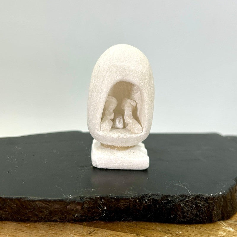 Hand Carved Nativity Scene Statues || Soap Stone-Nature's Treasures