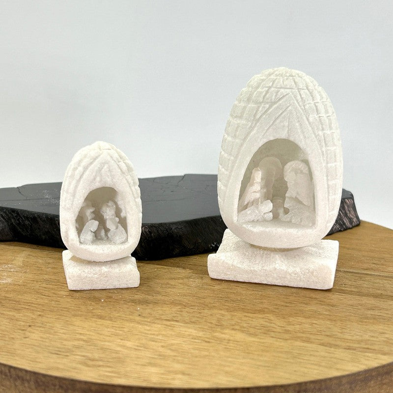 Hand Carved Nativity Scene Statues || Soap Stone-Nature's Treasures