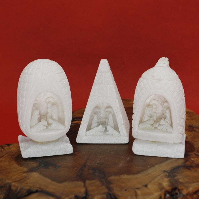 Hand Carved Nativity Scene Statues || Soap Stone-Nature's Treasures