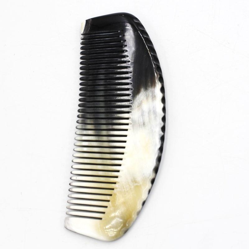 Hand Carved Water Buffalo Horn Tooth Comb || Strength, Power-Nature's Treasures