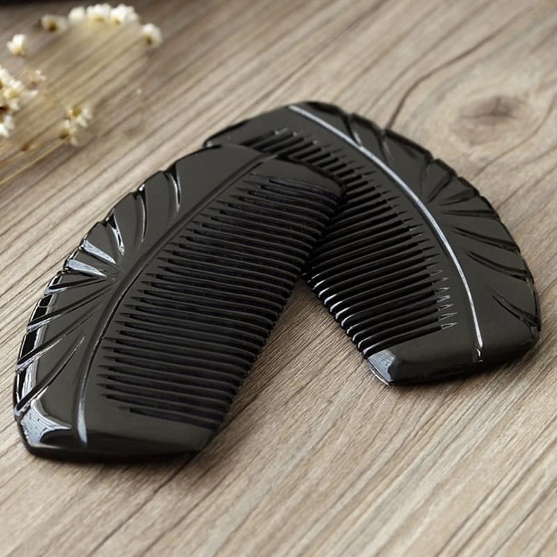 Hand Carved Water Buffalo Horn Tooth Comb || Strength, Power-Nature's Treasures