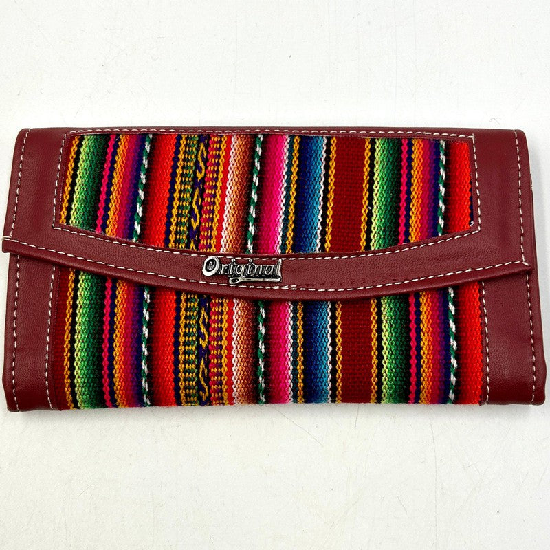 Hand Made Pattern Wool Full-Size Wallets || Peru-Nature's Treasures