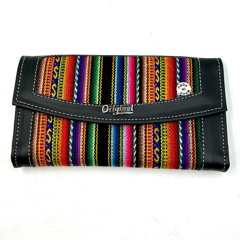 Hand Made Pattern Wool Full-Size Wallets || Peru-Nature's Treasures