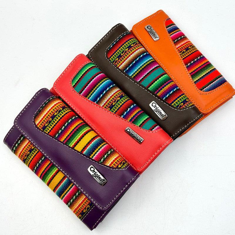 Hand Made Pattern Wool Full-Size Wallets || Peru-Nature's Treasures