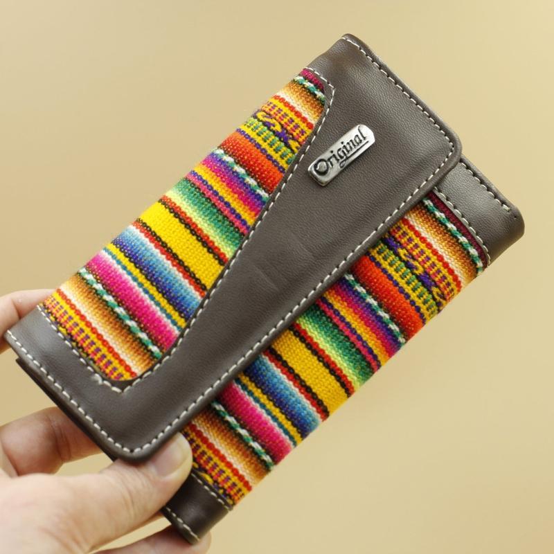 Hand Made Pattern Wool Full-Size Wallets || Peru-Nature's Treasures
