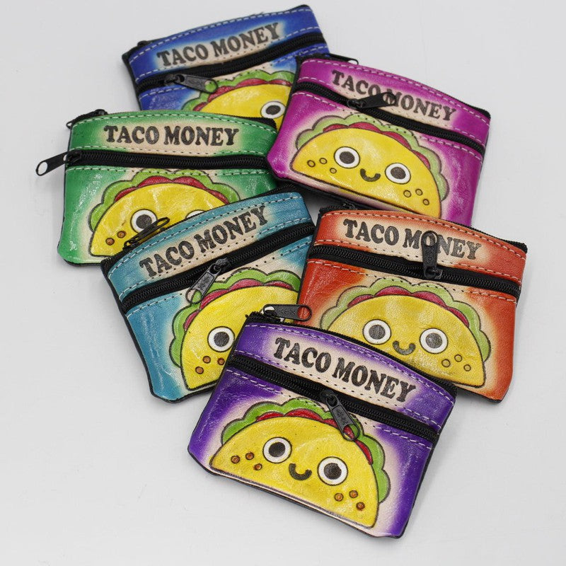 Hand Made Taco Money Coin Pouches || Peru