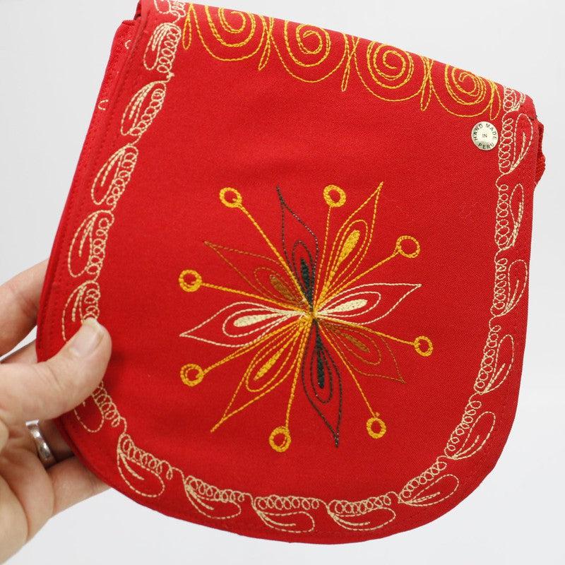 Hand-Stitched Fan Side Bag Purse || Peru-Nature's Treasures