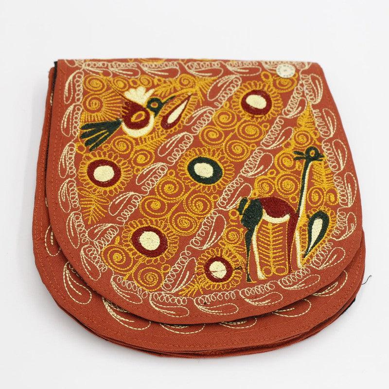 Hand-Stitched Fan Side Bag Purse || Peru-Nature's Treasures