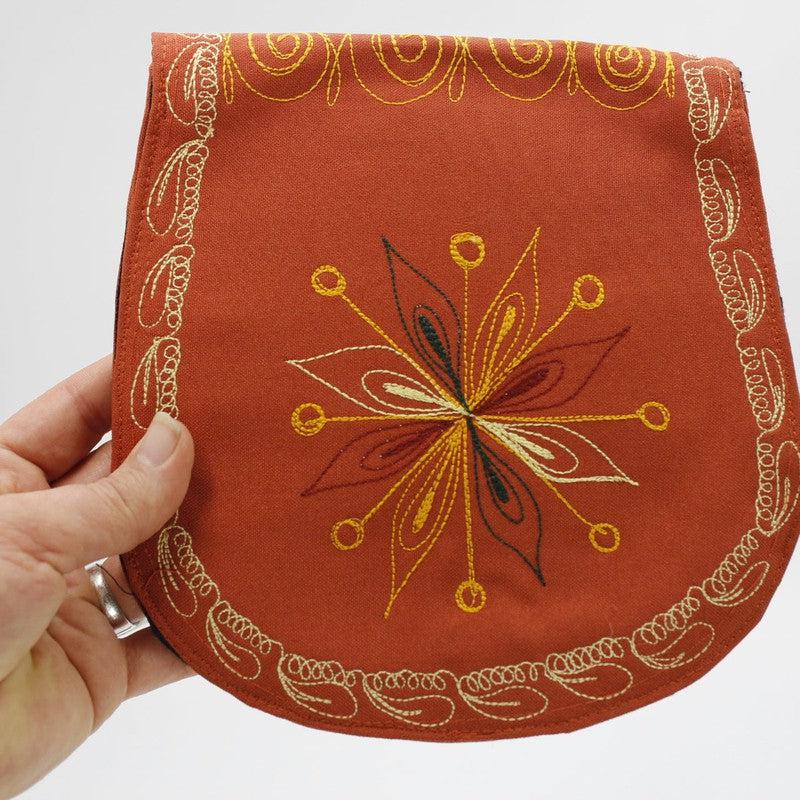 Hand-Stitched Fan Side Bag Purse || Peru-Nature's Treasures