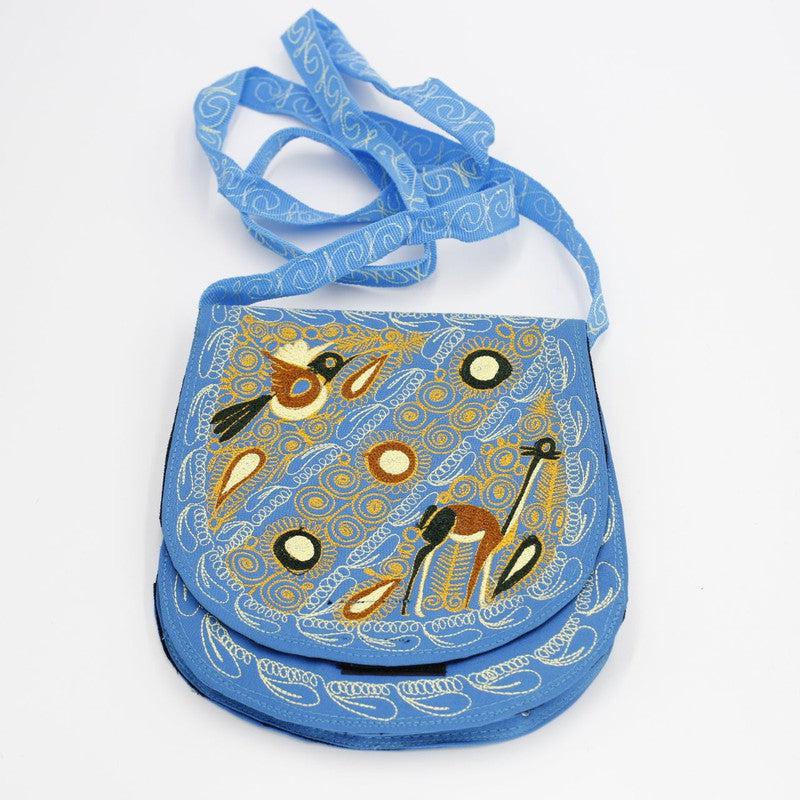 Hand-Stitched Fan Side Bag Purse || Peru-Nature's Treasures