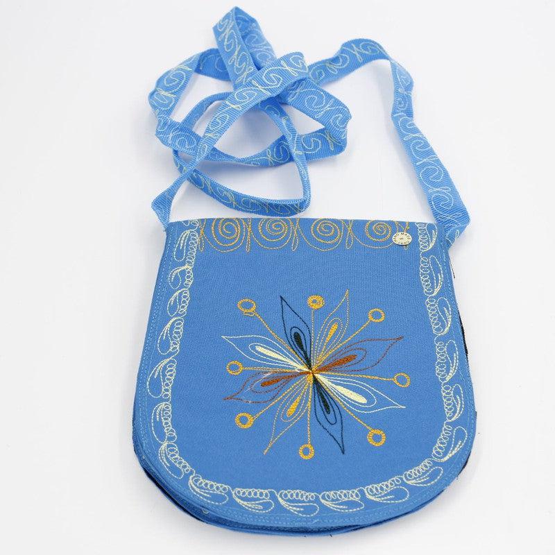 Hand-Stitched Fan Side Bag Purse || Peru-Nature's Treasures