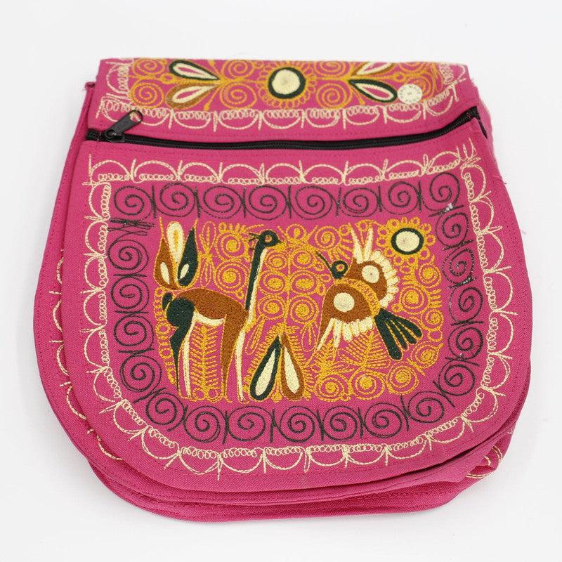 Hand-Stitched Fan Side Bag Purse || Peru-Nature's Treasures