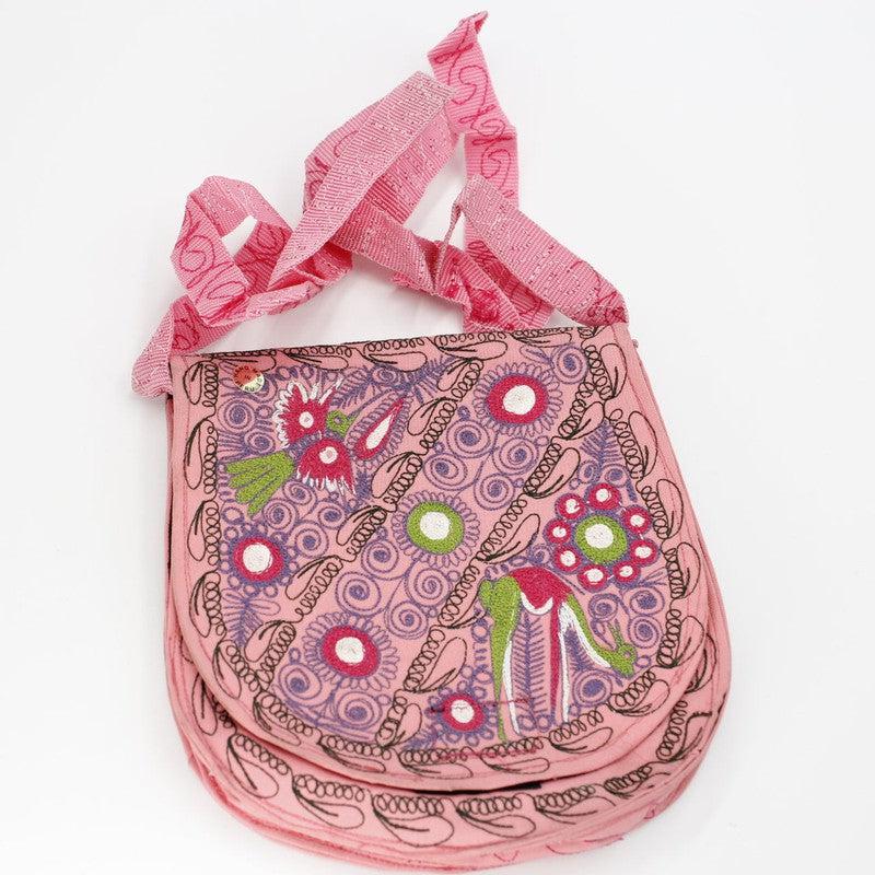 Hand-Stitched Fan Side Bag Purse || Peru-Nature's Treasures