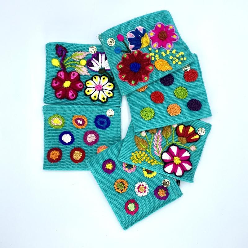 Hand Stitched Wool Coin Pouches || Peru-Nature's Treasures
