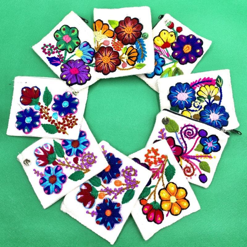 Hand Stitched Wool Coin Pouches || Peru-Nature's Treasures