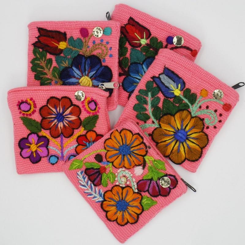 Hand Stitched Wool Coin Pouches || Peru-Nature's Treasures