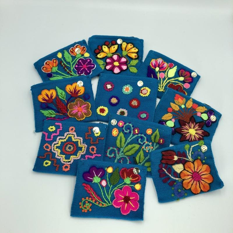 Hand Stitched Wool Coin Pouches || Peru-Nature's Treasures