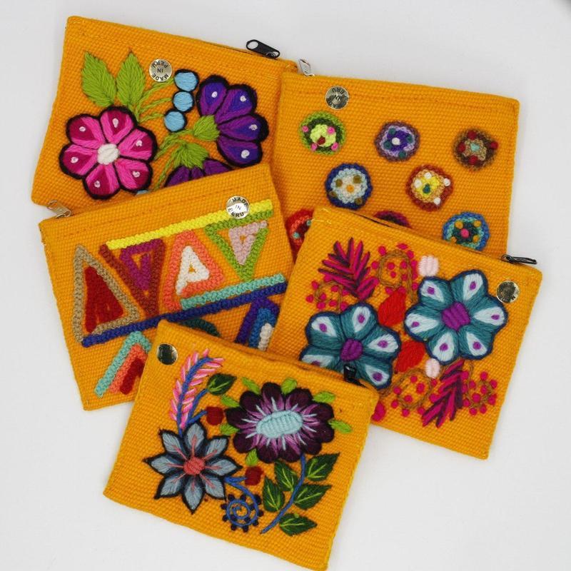 Hand Stitched Wool Coin Pouches || Peru-Nature's Treasures