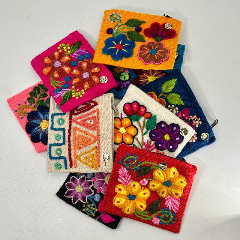Hand Stitched Wool Coin Pouches || Peru-Nature's Treasures
