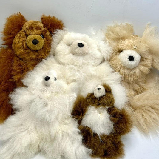 Handmade Alpaca Wool Stuff Bears || Kid's Collection-Nature's Treasures