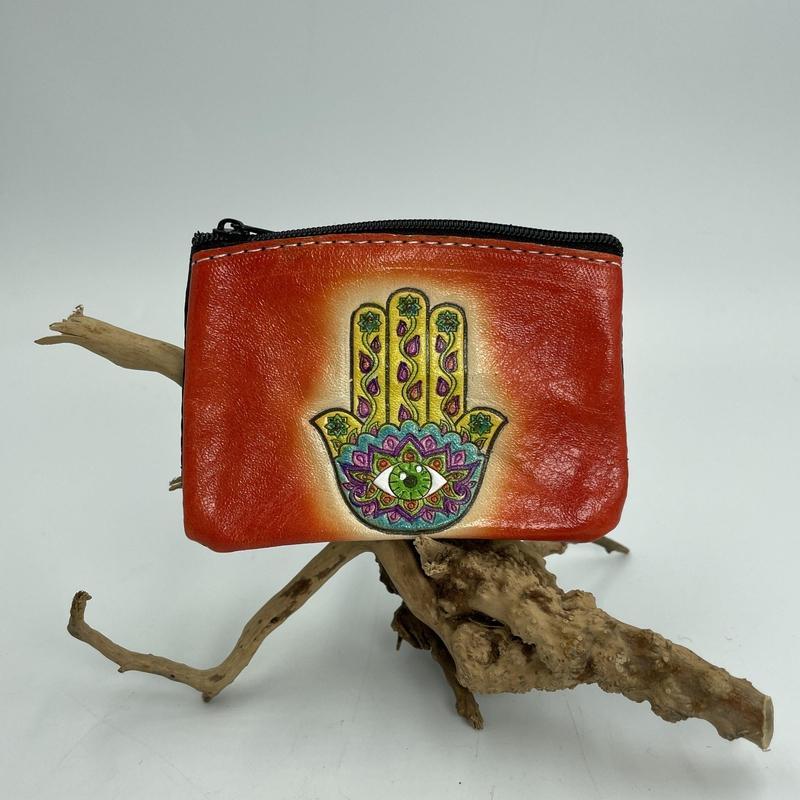 Handmade Peruvian Coin Wallets || Hamsa Design-Nature's Treasures