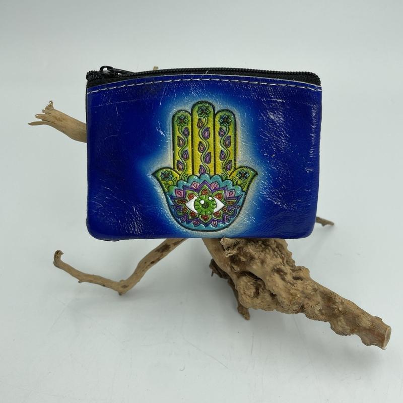 Handmade Peruvian Coin Wallets || Hamsa Design-Nature's Treasures
