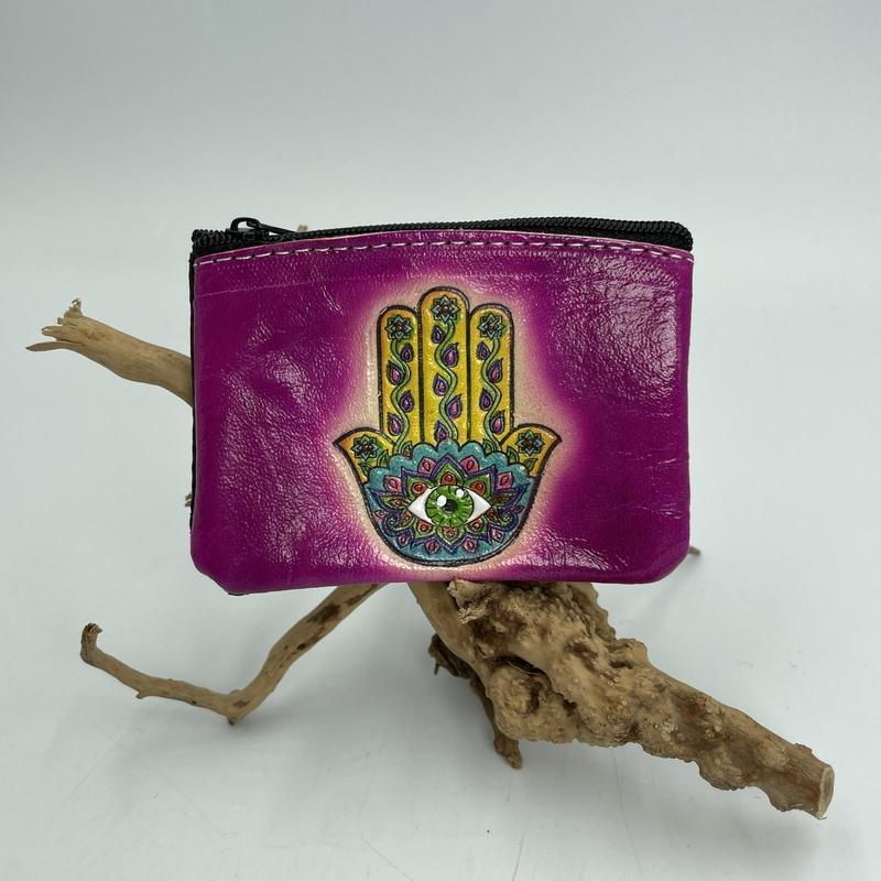 Handmade Peruvian Coin Wallets || Hamsa Design-Nature's Treasures