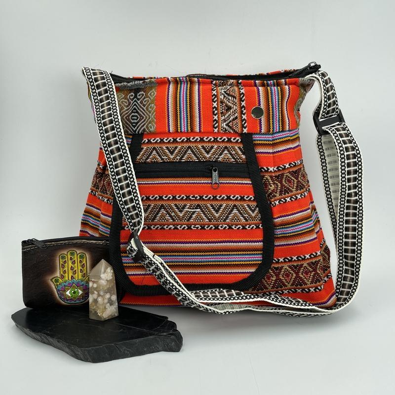 Handmade Peruvian "Eva" Side Cross Body Purse || Peru-Nature's Treasures