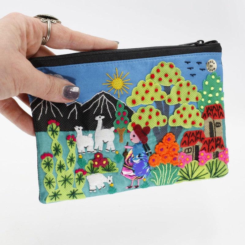 Handmade Stitched Peruvian Pouches-Nature's Treasures