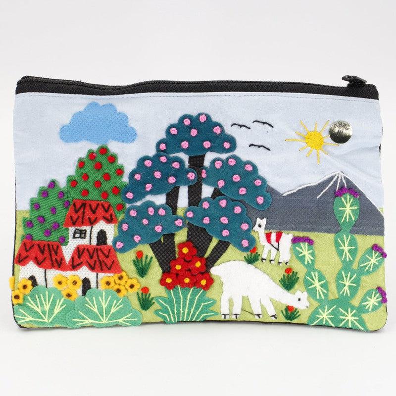 Handmade Stitched Peruvian Pouches-Nature's Treasures
