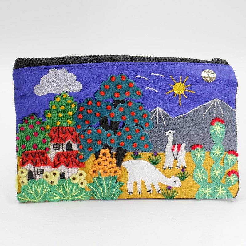 Handmade Stitched Peruvian Pouches-Nature's Treasures