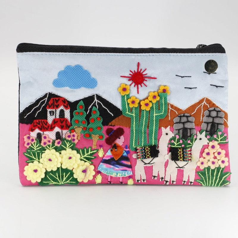 Handmade Stitched Peruvian Pouches-Nature's Treasures
