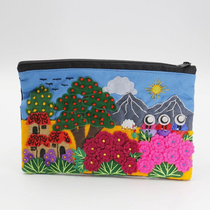 Handmade Stitched Peruvian Pouches-Nature's Treasures