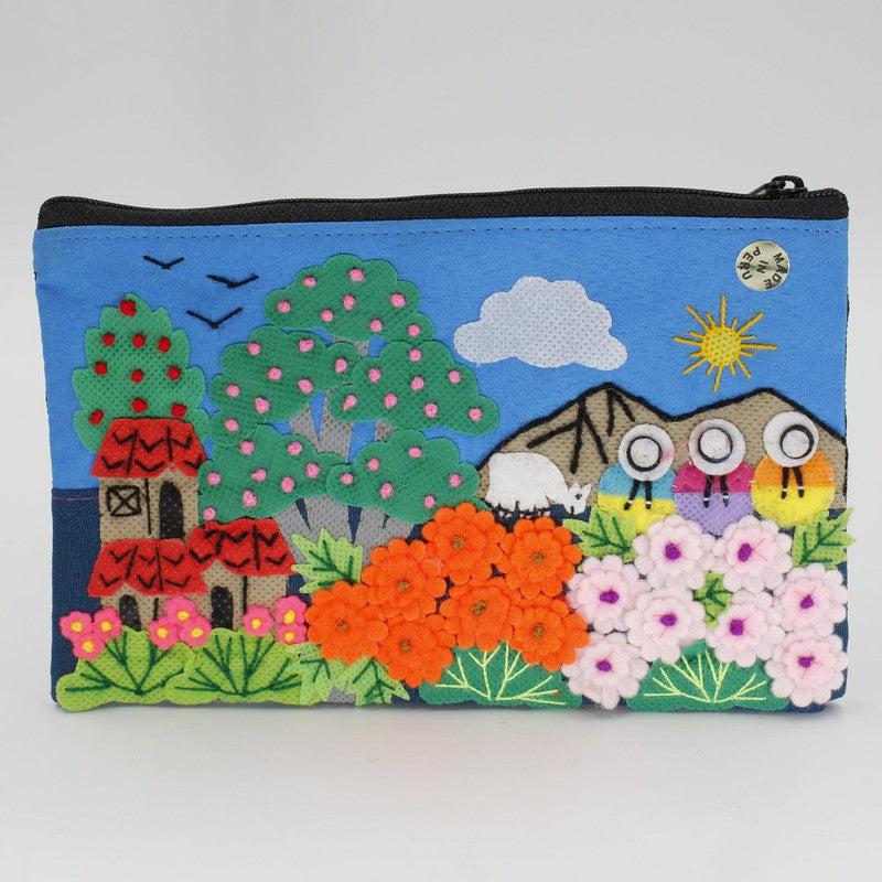 Handmade Stitched Peruvian Pouches-Nature's Treasures