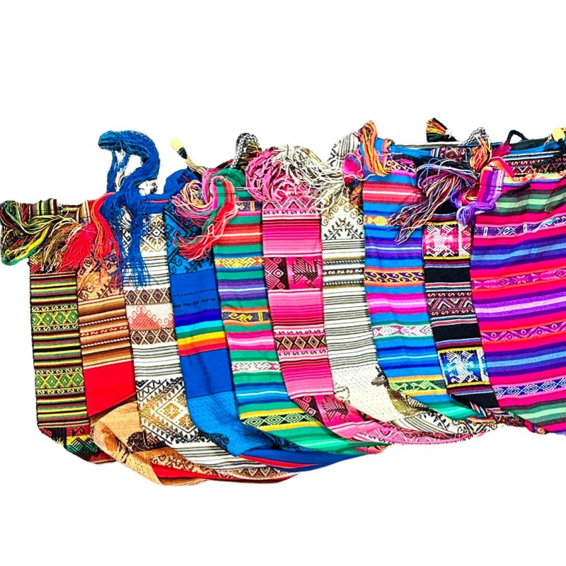 Handwoven Over Shoulder Side Bags || Peru