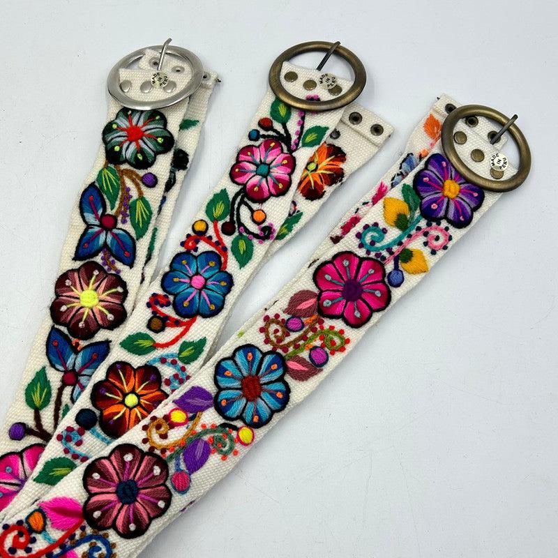 Handwoven Peruvian Floral Belts || Peru-Nature's Treasures