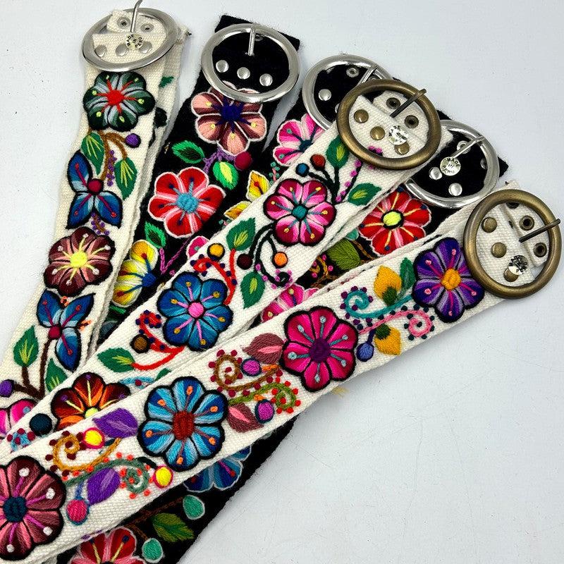Handwoven Peruvian Floral Belts || Peru