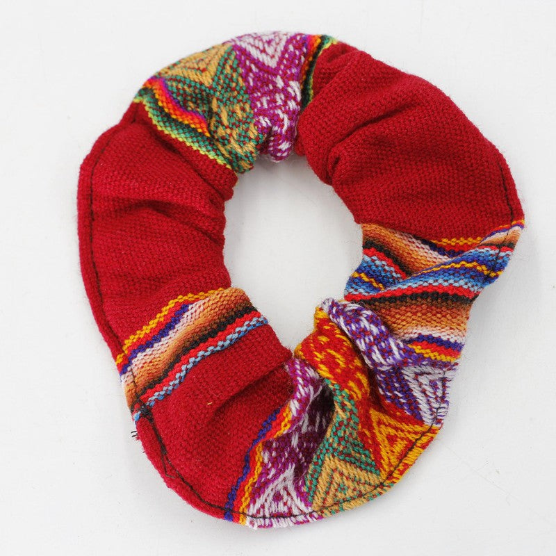 Handwoven Peruvian Hair Scrunchies || Hair Accessories-Nature's Treasures