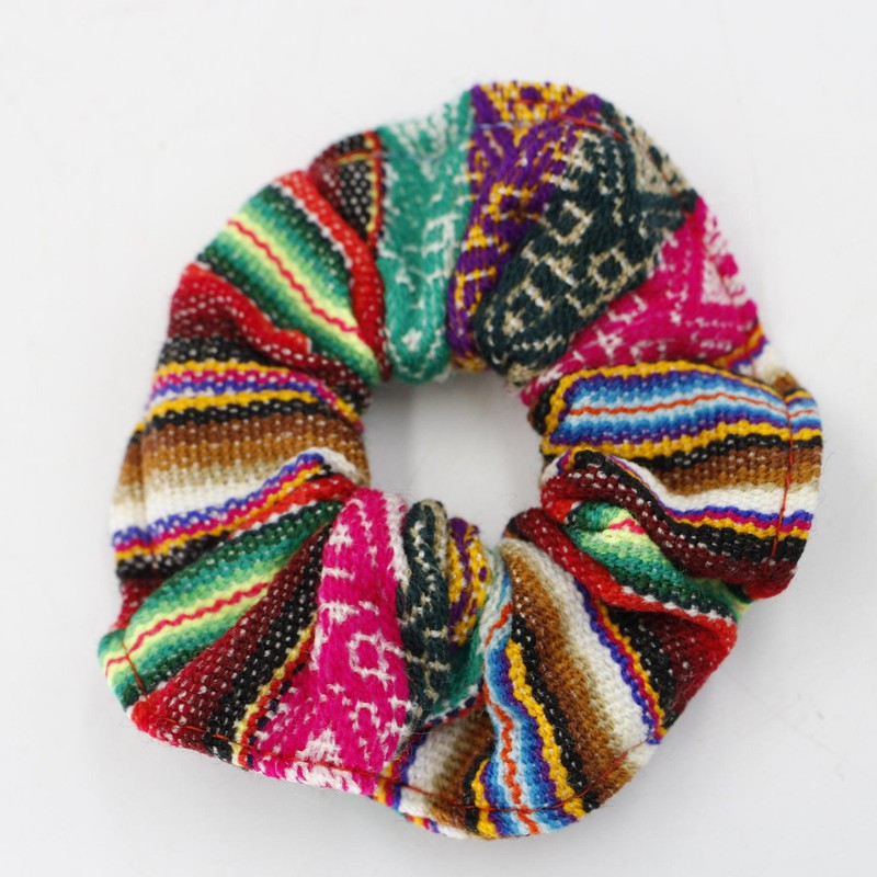 Handwoven Peruvian Hair Scrunchies || Hair Accessories-Nature's Treasures